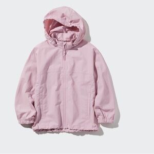 Uniqlo Girls UV Protection Pocketable Pink Parka Size 11-12